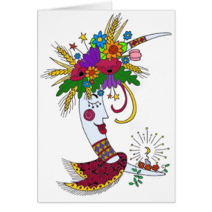 Art populaire de maman Ukrainian de lune