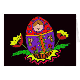 Art populaire d'Ukrainien de Matryoshka Pysanka