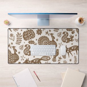 Art populaire Thanksgiving Desk Mat
