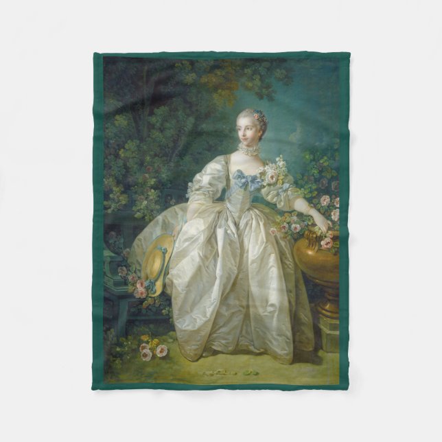 Art Portrait Vlies Decke (Vorderseite)