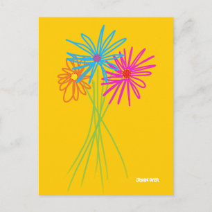 Art Postcard: Blume Bunch Postkarte