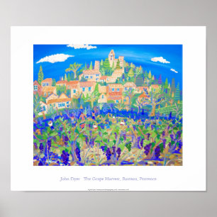 Art Poster: Die Traubenernte, Rasteau, Provence Poster
