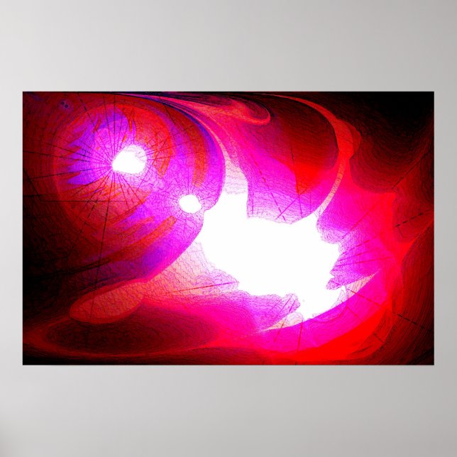 Art Poster Digitale Abstrakte Computergrafik Print (Vorne)