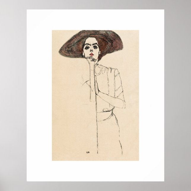 ART POSTER : EGON SCHIELE : PORTRAIT DE LA FEMME 1 (Devant)