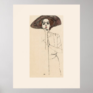 ART POSTER : EGON SCHIELE : PORTRAIT DE LA FEMME 1