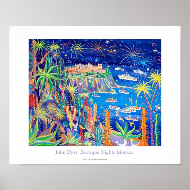 Art Poster: "Exotique Nights, Monaco" Poster (Vorne)