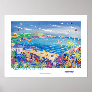 Art Poster: Familienspass, Mutter Vers Bay Cornwal Poster