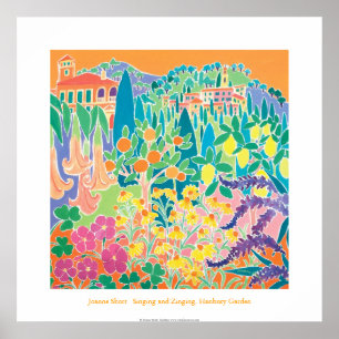 Art Poster: Gesang und Zinging, Hanbury Garden Poster