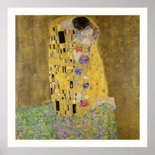 ART POSTER : GUSTAV KLIMT : LE KISS, 1907-08