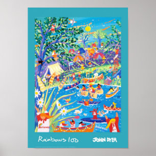 Art Poster: Rainbows 100 Jahre Spaß ! Poster