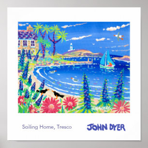Art Poster: Segeln Zuhause Tresco Poster