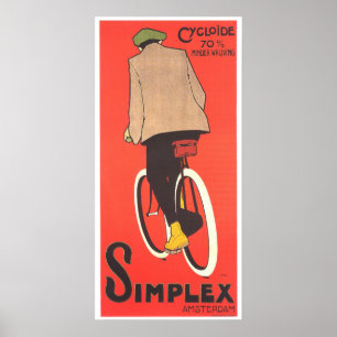 Art poster vintage - Vélos Simplex