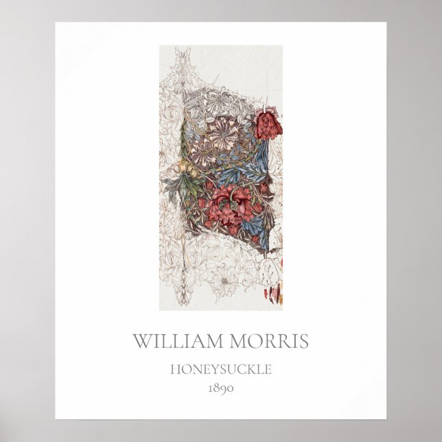 ART POSTER : WILLIAM MORRIS :HONEYSUCKLE (Vorne)