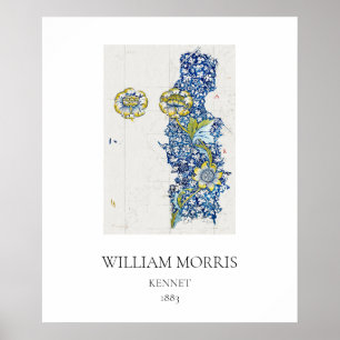 ART POSTER : WILLIAM MORRIS : KENNET : 1883
