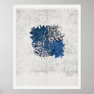 ART POSTER : WILLIAM MORRIS : TULIP AND WILLOW