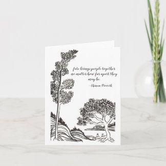 art pour la carte de voeux de charité