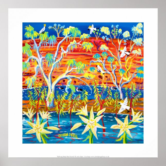 Art Print: Bade Baby Red Gums, Banrock Station Poster (Vorne)