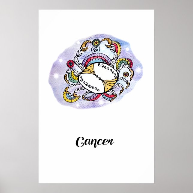 Art print Cancer Poster (Vorne)