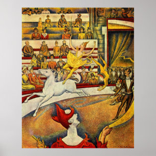 Art Print Georges Seurat Circus Paris Pointilisati Poster