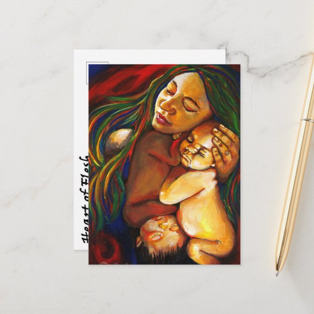 Art Print Postcard - Rebekah Postkarte (Vorderseite/Rückseite Beispiel)