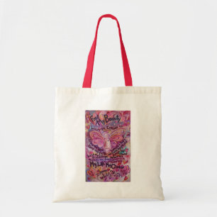 Art rose Ange Cancer Sac fourre-tout poème