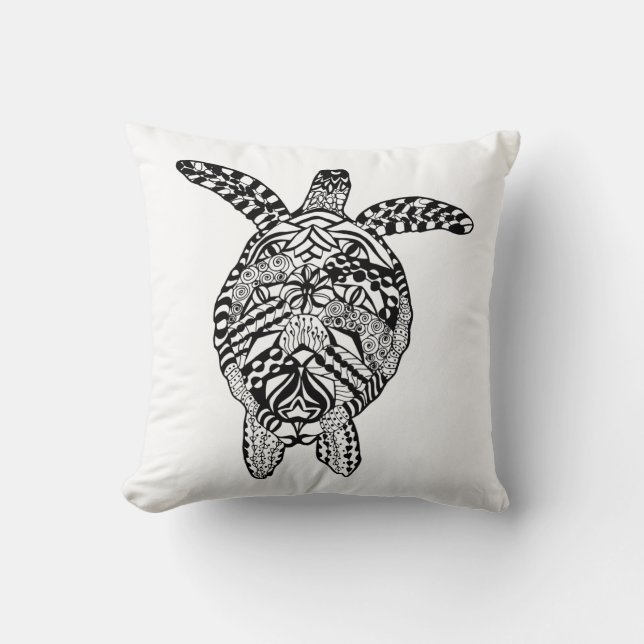 Art-Schildkröte Kissen (Vorderseite)