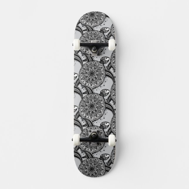 Art-Schildkröte-Muster Skateboard (Vorderseite)