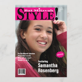 Art! Schläger Mitzvah Zeitschrift-Einladung im Einladung