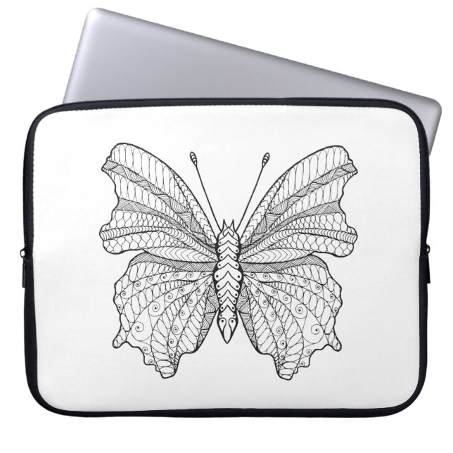 Art-Schmetterling 3 Laptopschutzhülle (Vorderseite)