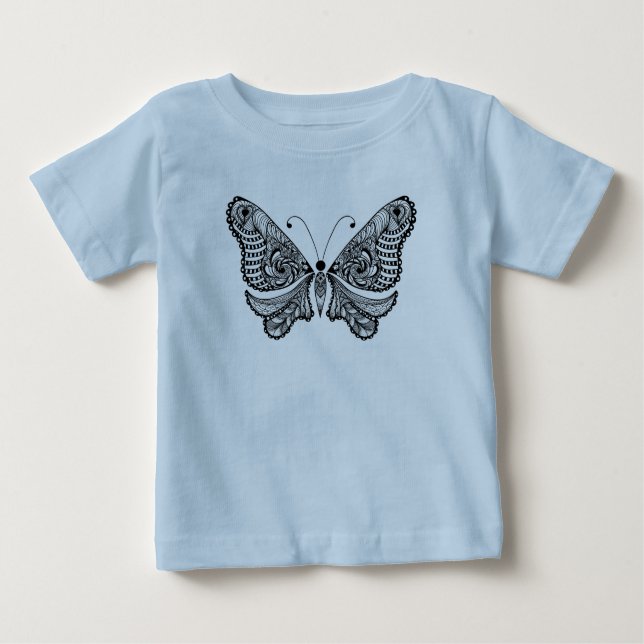 Art-Schmetterling Baby T-shirt (Vorderseite)