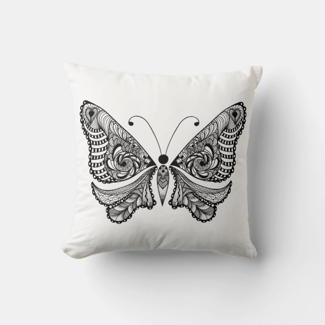Art-Schmetterling Kissen (Vorderseite)