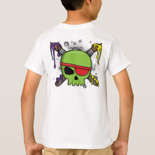 Art School Skull mit Driving Paint Essential for T-Shirt