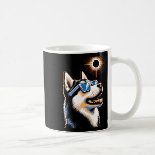 Art Solar Eclipse Husky Hund Tragen Eclips Brille Kaffeetasse