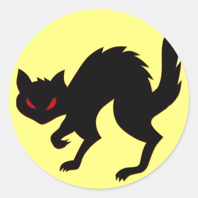 Art Sticker pour chats noirs de l'Aéronef de la Se (Devant)