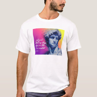 Art stirbt nie T-Shirt | David Skulptur