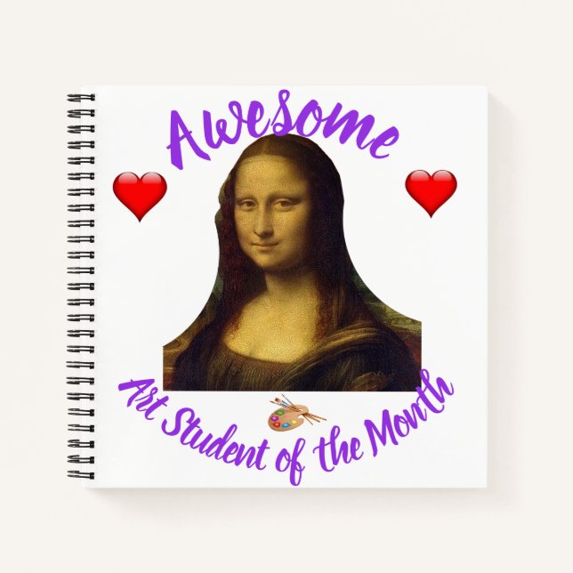 Art Student des Monats Notizbuch (Vorderseite)