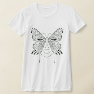 Art T - Shirt Design, Schmetterlingskunst
