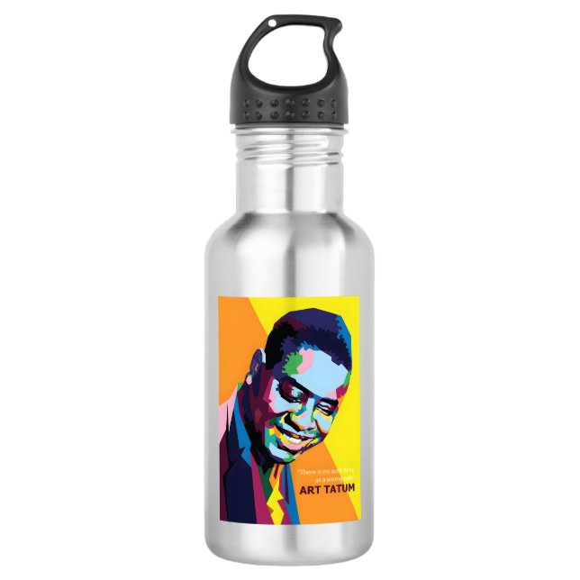 Art Tatum Edelstahlflasche (Vorderseite)