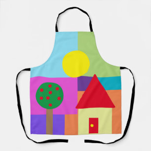 Art Teacher Colorful Shapes Schürze
