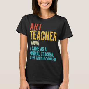 Art Teacher definiert Vintage Studentin zurück zum T-Shirt