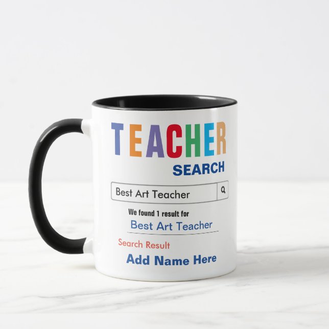 Art Teacher Gift Tasse (Links)