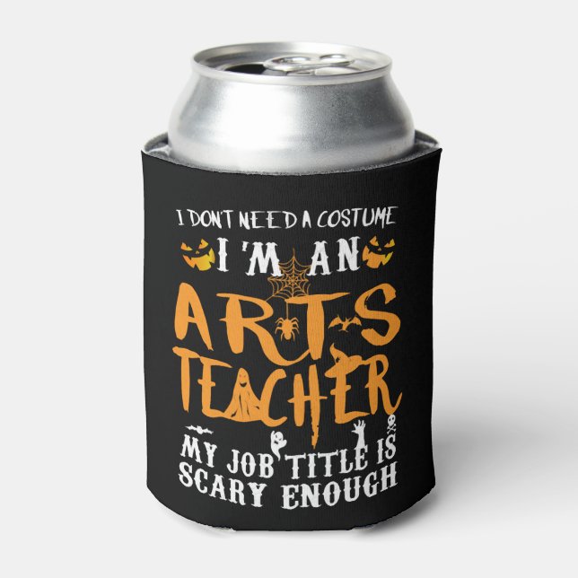 Art Teacher Halloween Funny Kostüm Dosenkühler (Kanne Vorderseite)