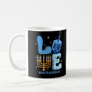 ART Teacher Life Liebe Hanukkah Weihnachten Jüdisc Kaffeetasse