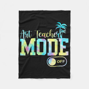 Art Teacher Modus aus T-Shirts Gefärbte Krawatte l Fleecedecke
