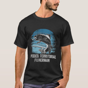 Art Territorialer Fisher Introvertierte Fischerei- T-Shirt