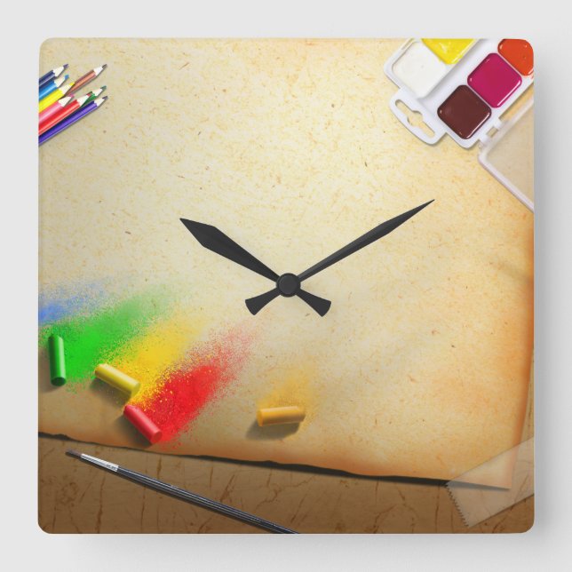 Art Thème Artistique Peintres Horloge murale (Recto)