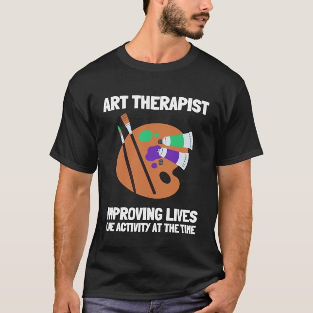 Art Therapist und Therapeut für Freizeittherapie R T-Shirt (Vorderseite)
