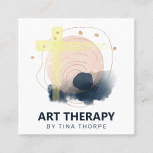 Art Therapy Abstrait Carré Carte de visite