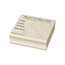 Art Trading Card Information Stamp