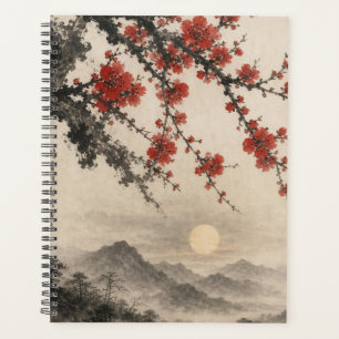 Art traditionnel sumi-e en lavis d'encre